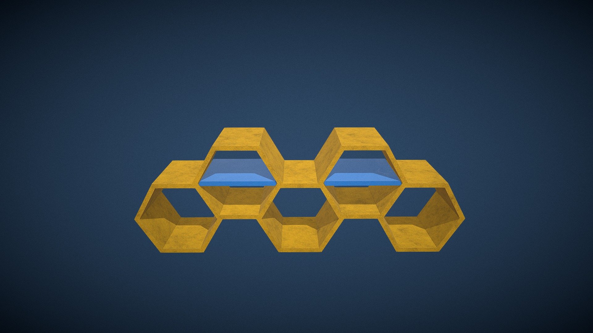 Shelf honeycomb - Low Poly (Game Ready)