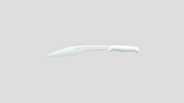 Hunting Knife Low-poly 3D model: 3D Model