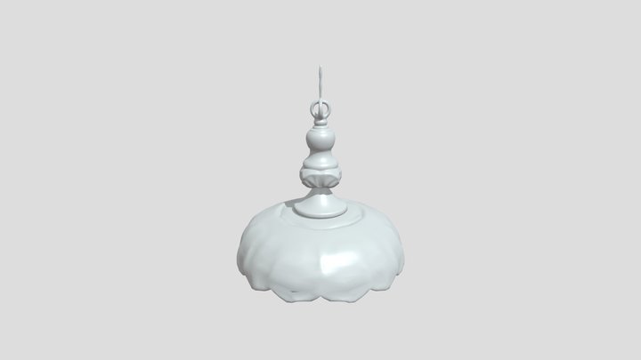 Crystal pendant light fixture 3D Model