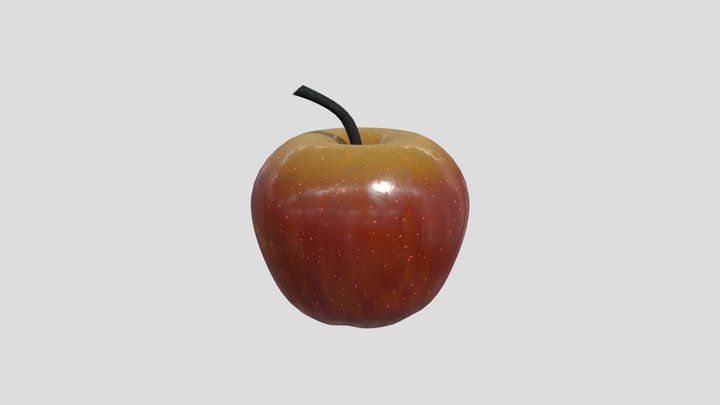 Red Apple – Realistic PBR Fruit 3D Model 3D Model