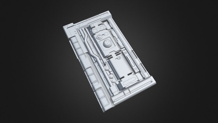 Sci-fi Floor Section KB012 – Modello 3D gratuito STL