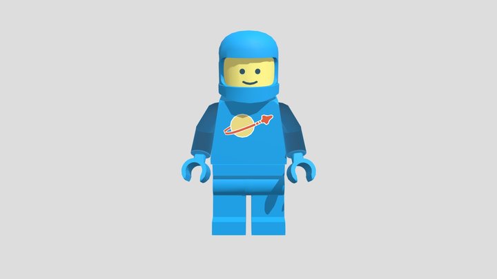 LEGO SPACE Blue 3D Model