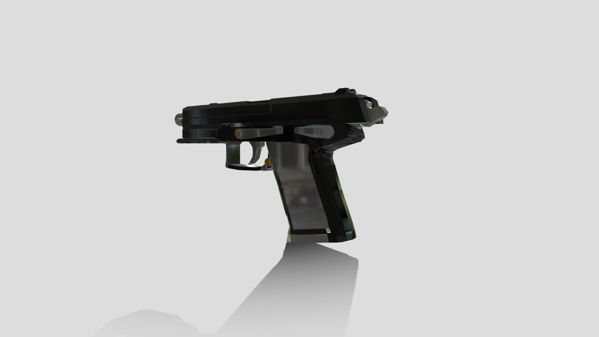 Pistol Cubic Studio 3D