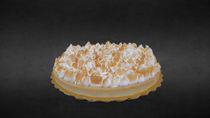 Lemon Meringue Pie 3D Model