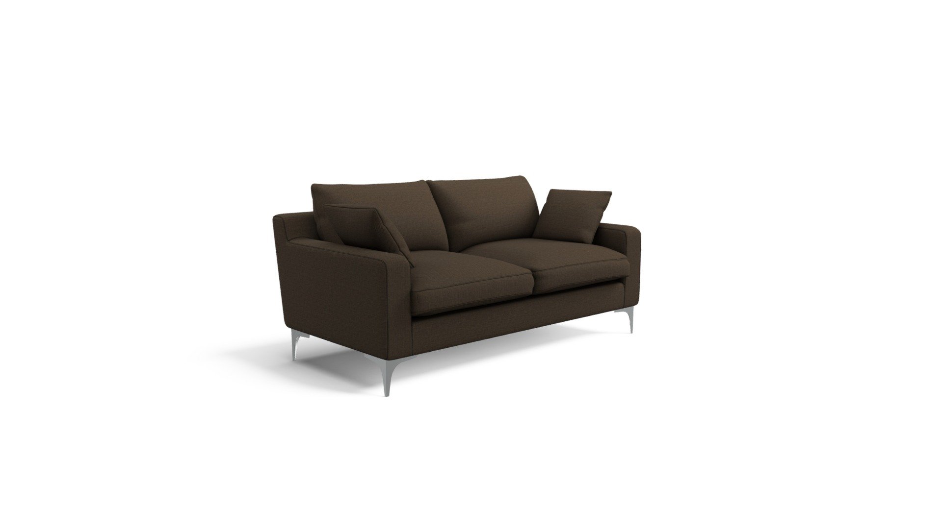 Mendini 2 Seater Sofa, Chocolate Brown