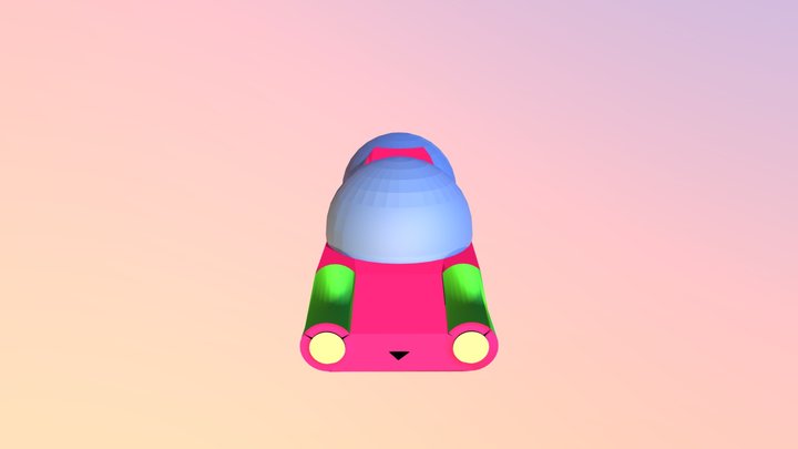 sifi car with texture 3D Model