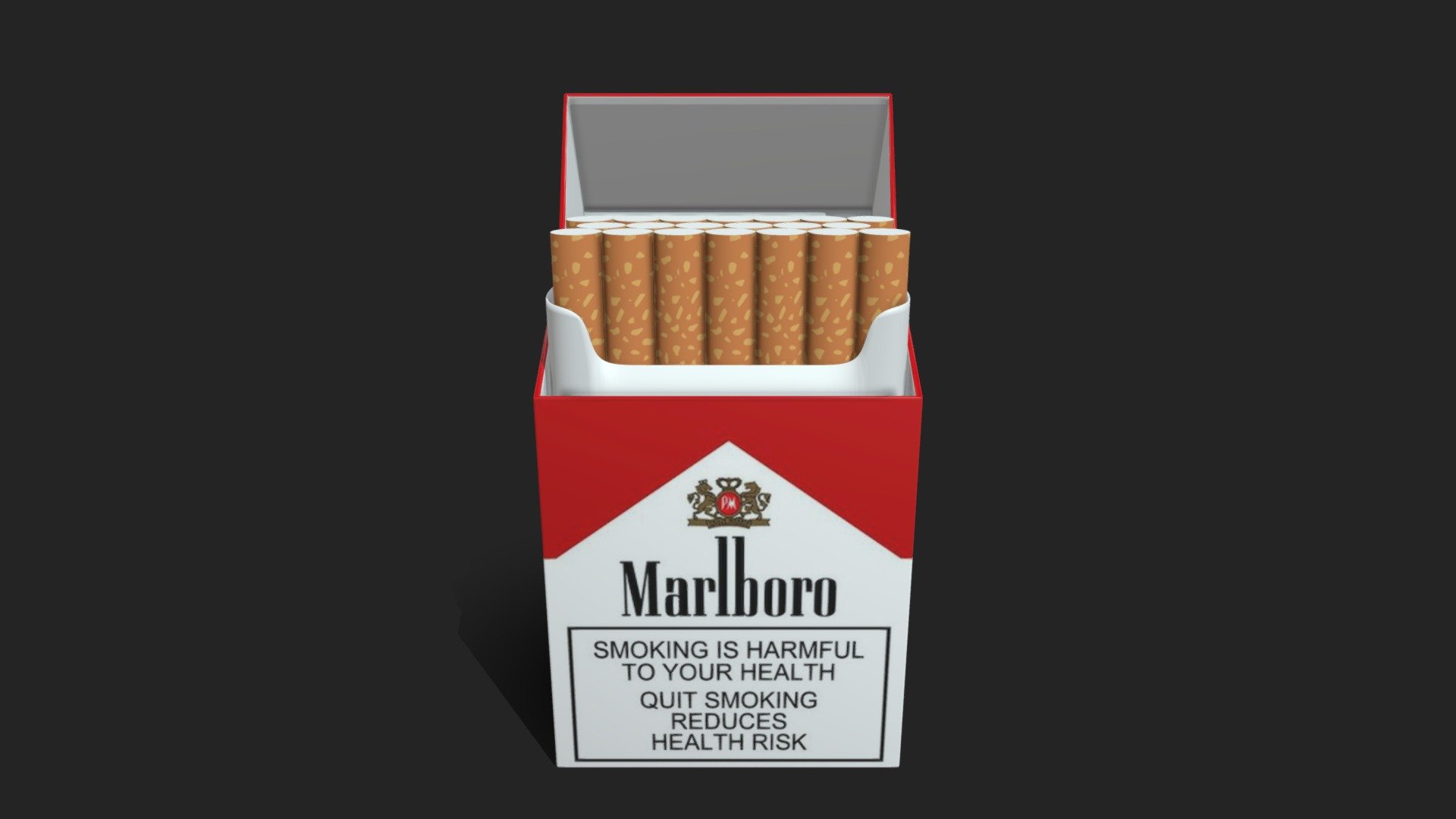 Marlboro Pack Of Cigarettes Download Free D Model By Miguel Vega