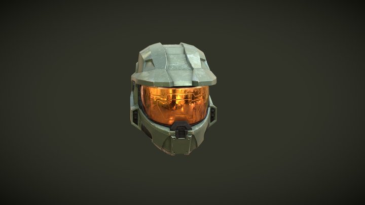 Master Chief Helmet 3D Model