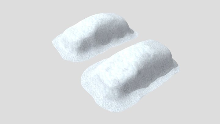 Clean snow cover of cars | PBR textures 3D Model