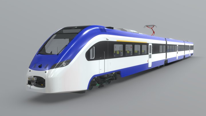 Intercity EMU Train [Full Interior] 3D Model