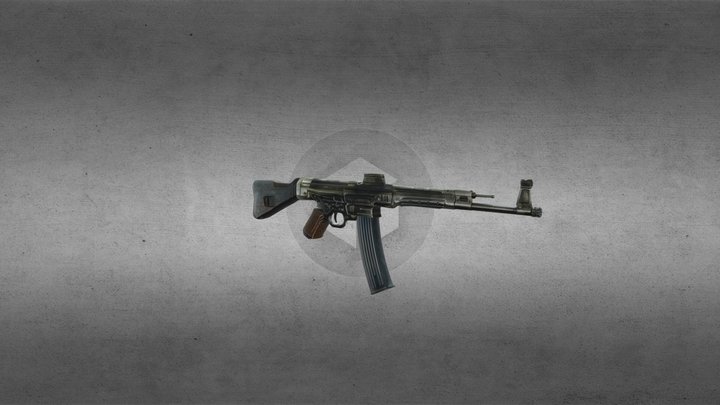 Sturmgewehr 44 gun 3D Model