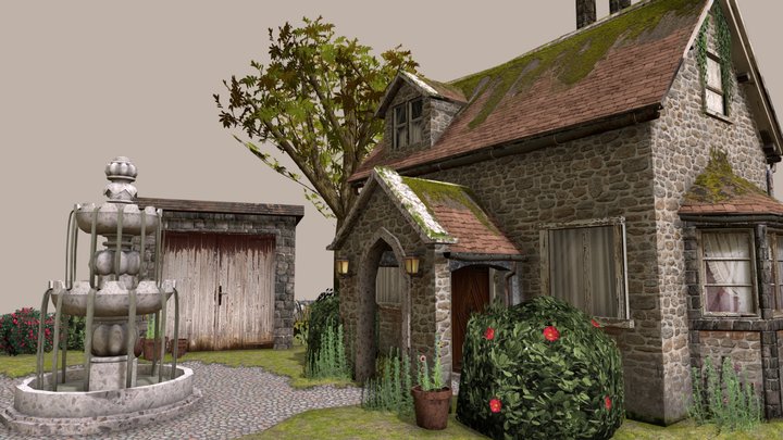 DAE Diorama - Grandma House 3D Model