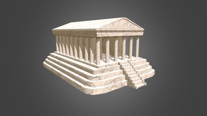 Greek Temple 3D Model