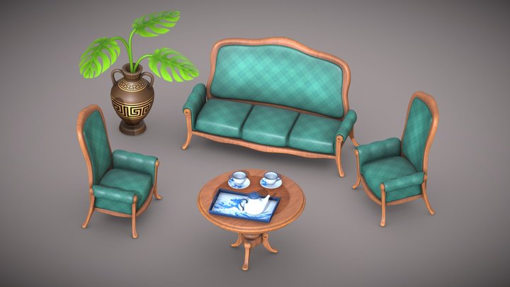 Furniture set 3D Model