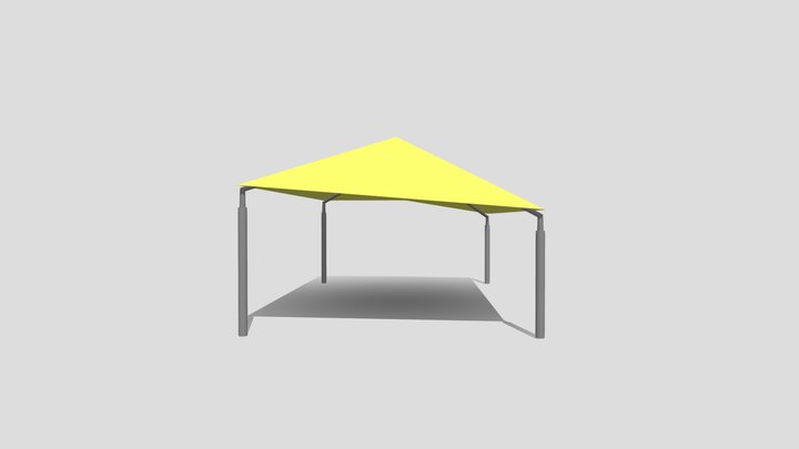 Slant Hip shade 3D Model