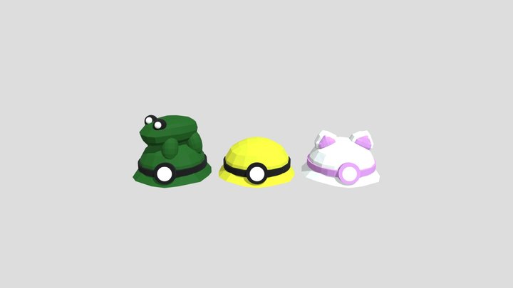 Big Scary Plush Hats 3D Model
