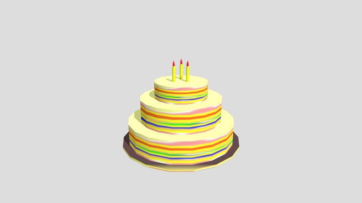 Roblox - Hats - Cake Hat 3D Model