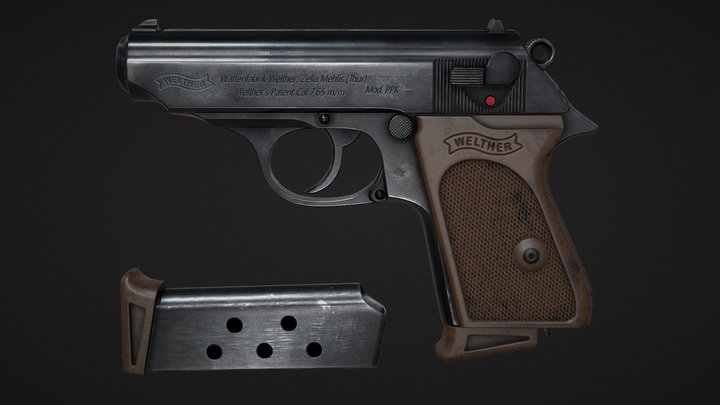 Walther PPK 3D Model