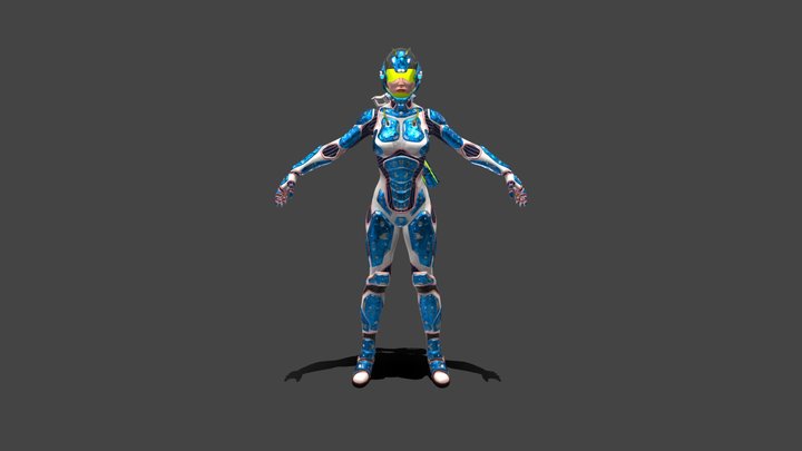 Explorer Girl 3D Model