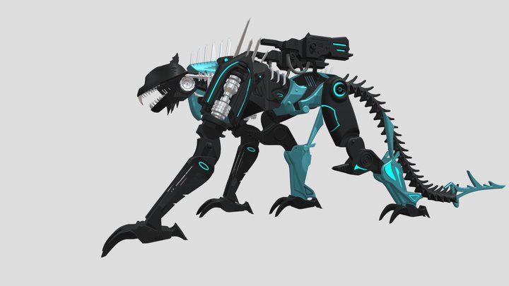 Ravage Transformers Robot Animal 3D Model