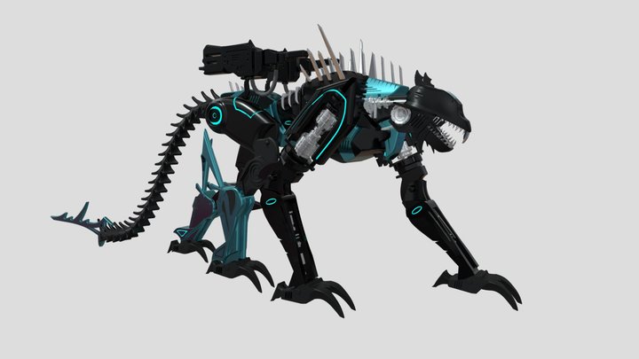 Ravage Robot Animal 3D Model