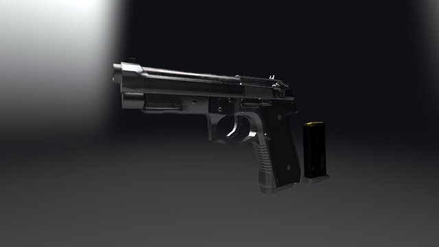 SM Beretta M9a1 3D Model