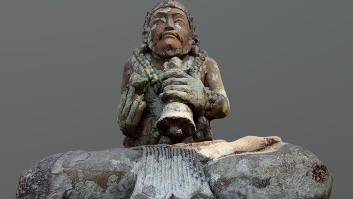 Arca Sisi Kiri Palinggih Sanggar Agung (Patokan) 3D Model