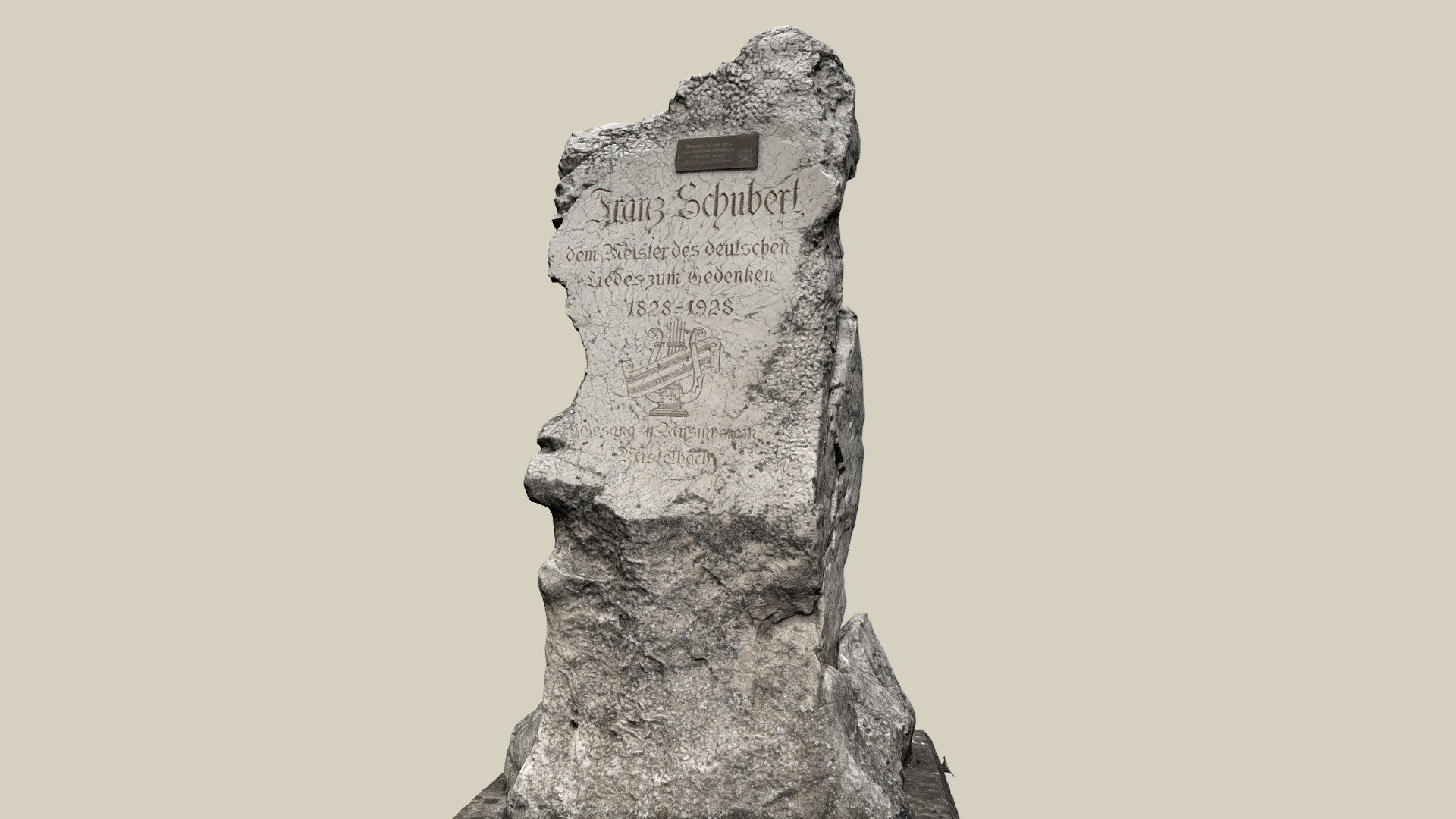 Schubert-Gedenkstein — Sketchfab embed 3D viewer