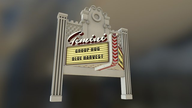 Theatre Marquee 3D Model