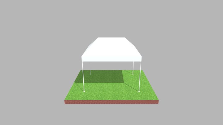 Hip Roof Tent 3D Model