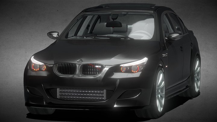 BMW M5 e60  v10 2010 3D Model