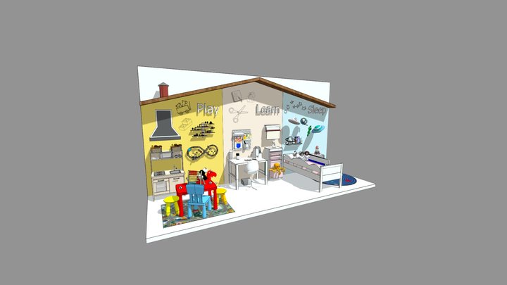 The Little House (HFB09 IKEA's Children) 3D Model