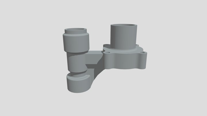 Casted Hard Surface Industrial Part 2 3D Model