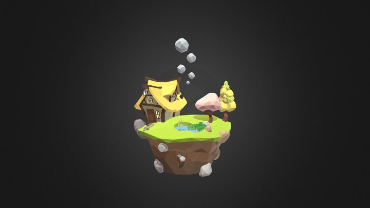 Low Poly House 3D Model