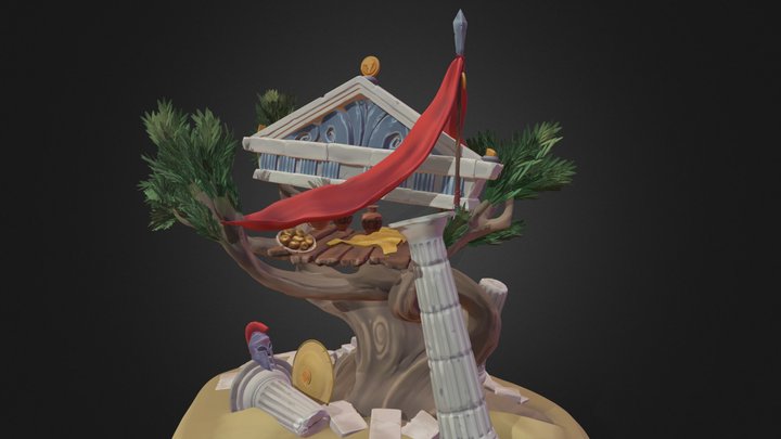Treehouse built by Hercules 3D Model