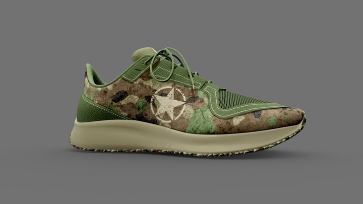 Run Shoe 3D Model