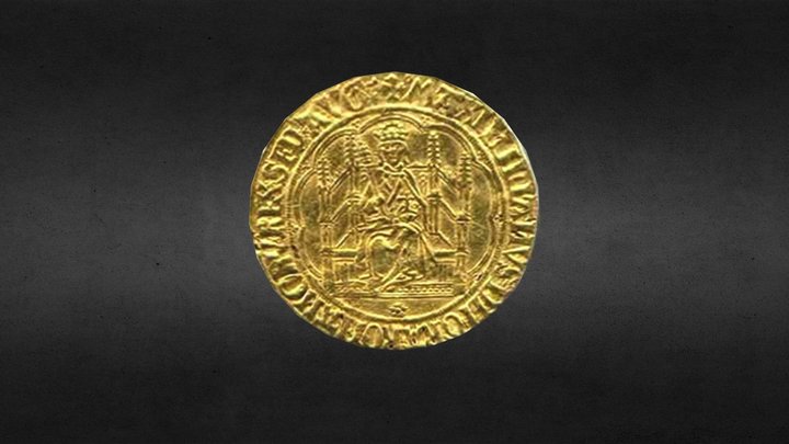 Medieval Ancient Coin 3D Model