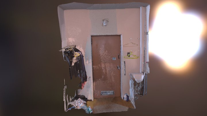 Hirasuna Dormitory -room entrance- 3D Model