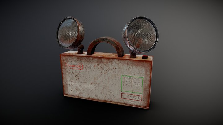 Rusty Twin Spot Emergency Light – Modèle 3D gratuit STL
