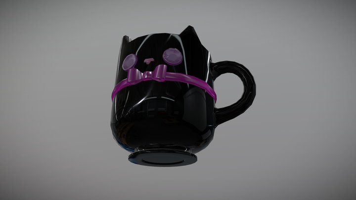 FBX cat mug 3D Model