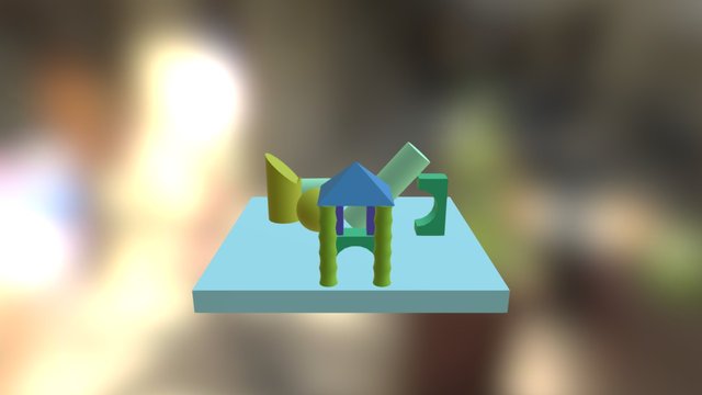 Ejercicios Objetos con Booleanos 3D Model