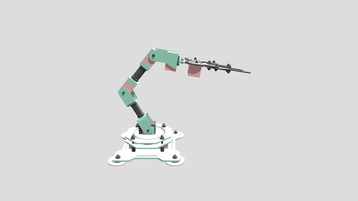 Brazo Robotico animacion 3D Model