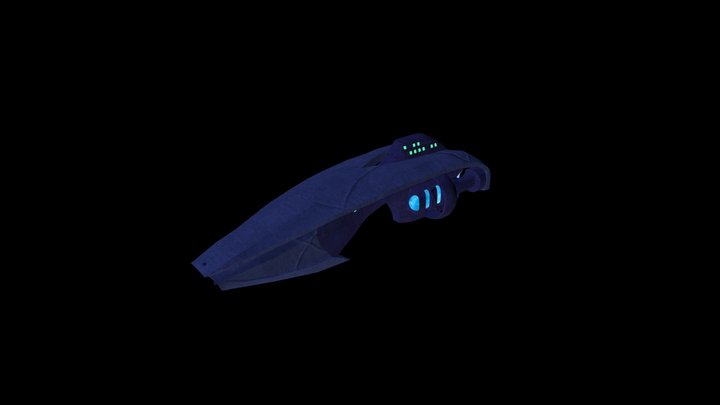 Caitian Acris Frigate 3D Model