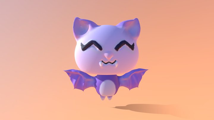 Chibi Bat 3D Model
