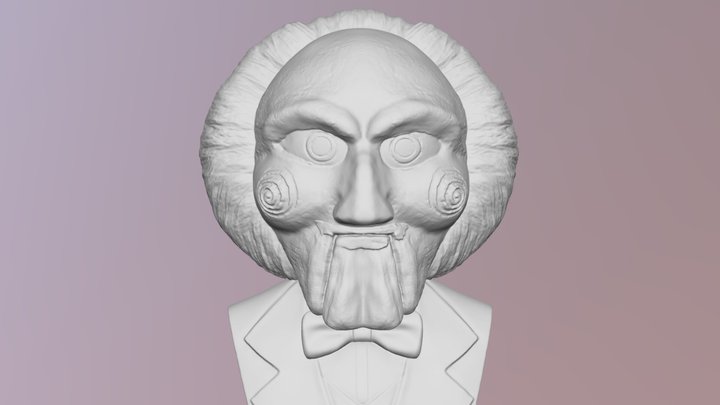 Billy the Puppet from Saw bust for 3D printing 3D Model