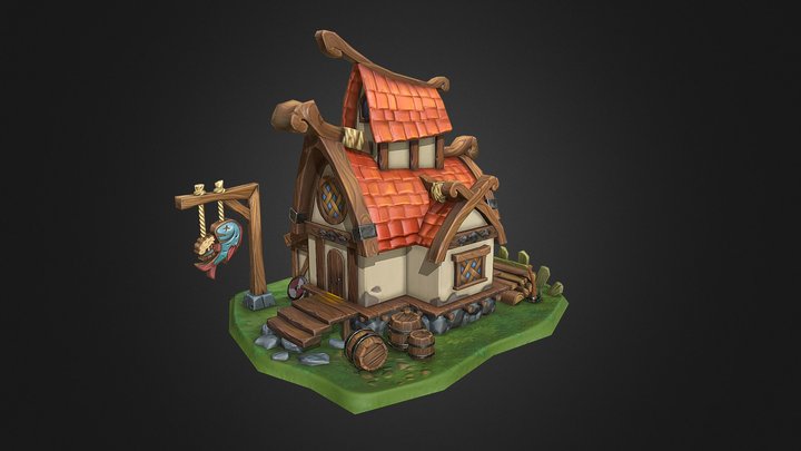 Drunk Fish 3D Model