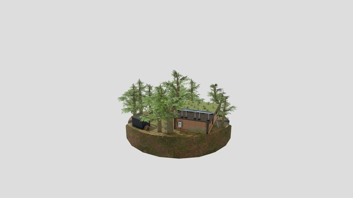 DAE Diorama - Eco-House 3D Model