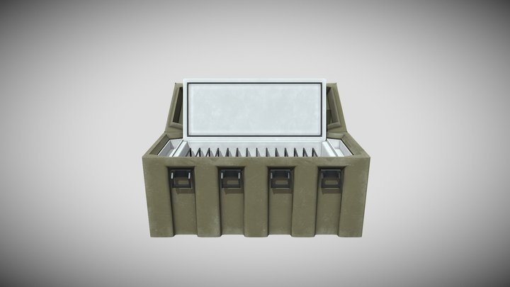 Blood Bag Refrigerator 3D Model