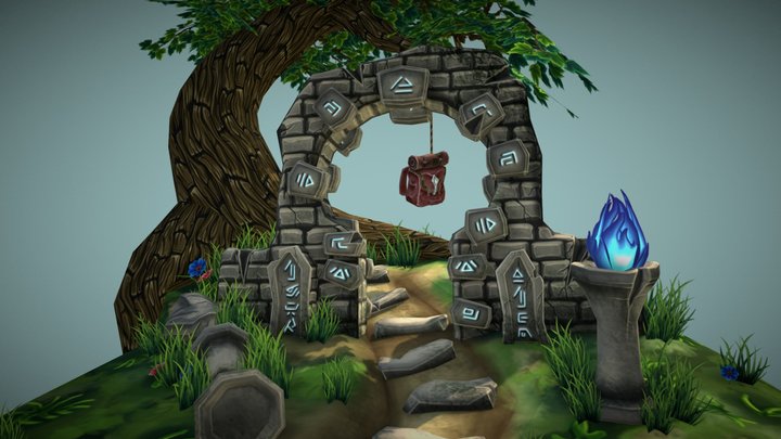 Diorama - Lost In Time 3D Model