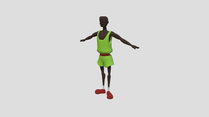 basket ball player 3D Model